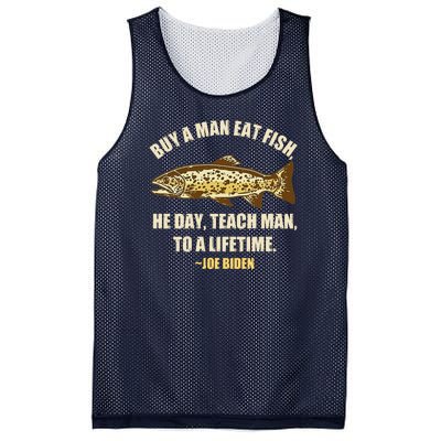 Buy A Man Eat Fish Joe Biden Mesh Reversible Basketball Jersey Tank