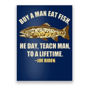 Buy A Man Eat Fish Joe Biden Poster