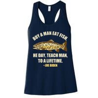 Buy A Man Eat Fish Joe Biden Womens Tank Top