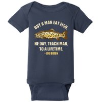 Buy A Man Eat Fish Joe Biden Baby Bodysuit