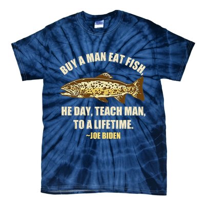 Buy A Man Eat Fish Joe Biden Tie-Dye T-Shirt