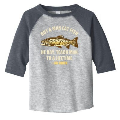 Buy A Man Eat Fish Joe Biden Toddler Fine Jersey T-Shirt