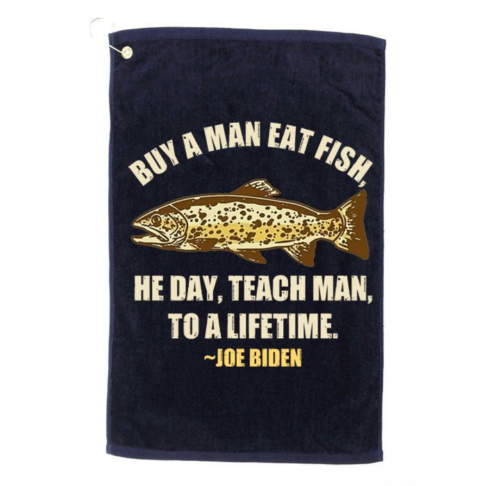 Buy A Man Eat Fish Joe Biden Platinum Collection Golf Towel