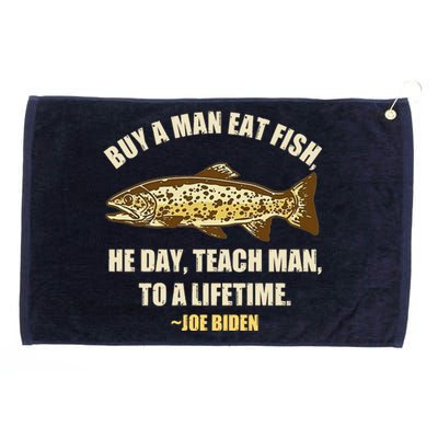 Buy A Man Eat Fish Joe Biden Grommeted Golf Towel