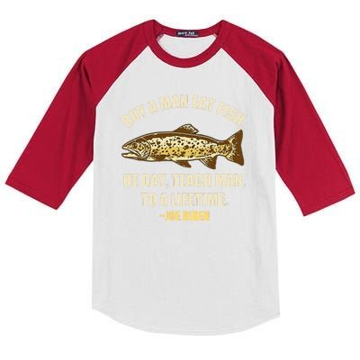 Buy A Man Eat Fish Joe Biden Kids Colorblock Raglan Jersey