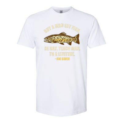 Buy A Man Eat Fish Joe Biden Softstyle CVC T-Shirt