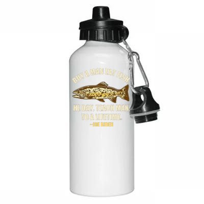 Buy A Man Eat Fish Joe Biden Aluminum Water Bottle