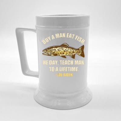 Buy A Man Eat Fish Joe Biden Beer Stein