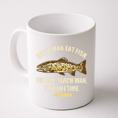 Buy A Man Eat Fish Joe Biden Coffee Mug