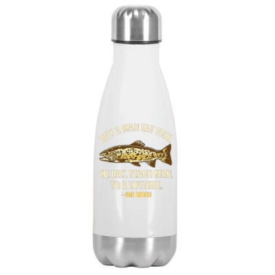 Buy A Man Eat Fish Joe Biden Stainless Steel Insulated Water Bottle