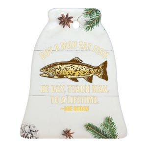 Buy A Man Eat Fish Joe Biden Ceramic Bell Ornament