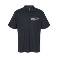 Bruh Aka Mom Funny Matching Family Softstyle Adult Sport Polo