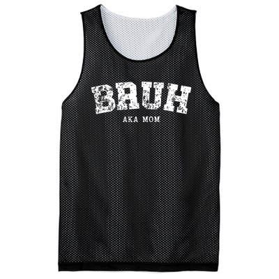 Bruh Aka Mom Funny Matching Family Mesh Reversible Basketball Jersey Tank