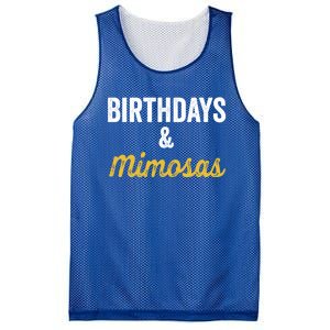 Birthdays And Mimosas Mimosa Lover Day Er Happy Birthday Gift Mesh Reversible Basketball Jersey Tank