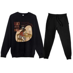 Black Are Magic/ Black / / Black Magic Cute Gift Premium Crewneck Sweatsuit Set