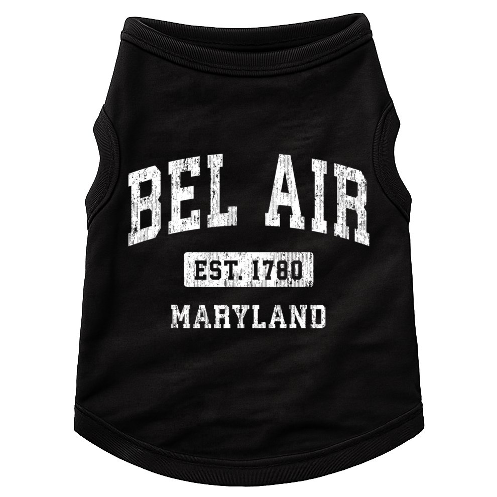 Bel Air Maryland Md Vintage Athletic Sports Doggie Tank