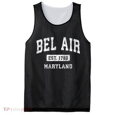 Bel Air Maryland Md Vintage Athletic Sports Mesh Reversible Basketball Jersey Tank