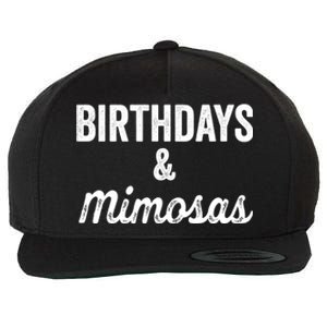 Birthdays And Mimosas Mimosa Lover Day Er Happy Birthday Gift Wool Snapback Cap