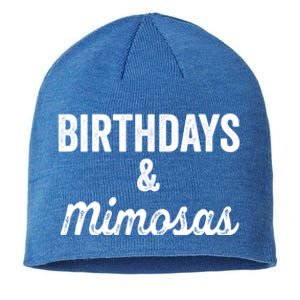 Birthdays And Mimosas Mimosa Lover Day Er Happy Birthday Gift Sustainable Beanie