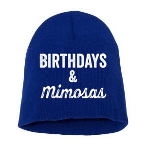 Birthdays And Mimosas Mimosa Lover Day Er Happy Birthday Gift Short Acrylic Beanie