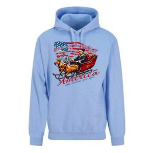 Believe America Make Christmas Great Again Xmas Trump Santa Unisex Surf Hoodie