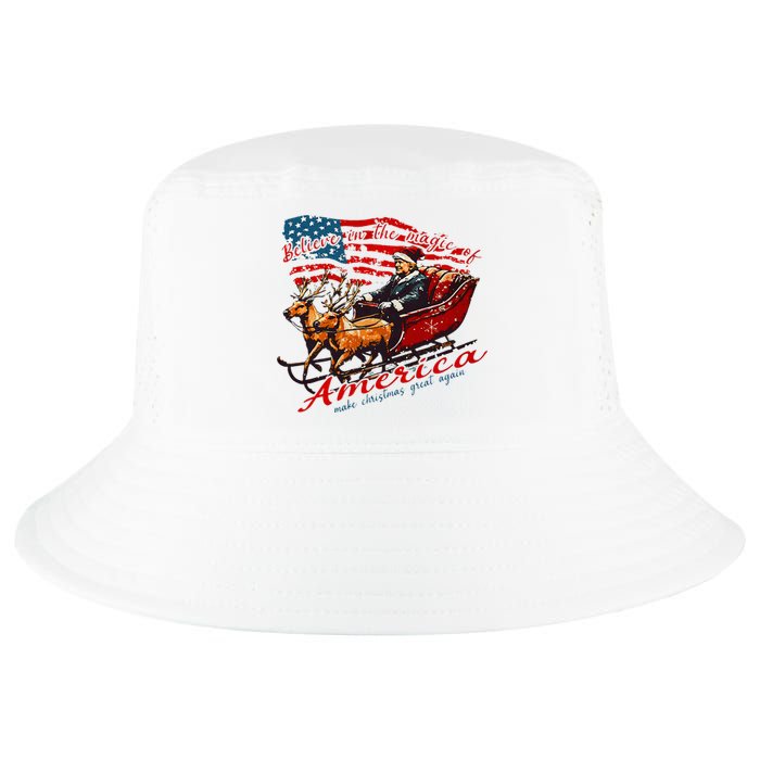 Believe America Make Christmas Great Again Xmas Trump Santa Cool Comfort Performance Bucket Hat