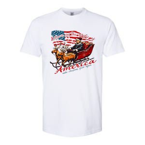 Believe America Make Christmas Great Again Xmas Trump Santa Softstyle CVC T-Shirt