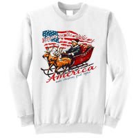 Believe America Make Christmas Great Again Xmas Trump Santa Sweatshirt