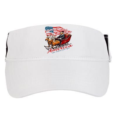 Believe America Make Christmas Great Again Xmas Trump Santa Adult Drive Performance Visor