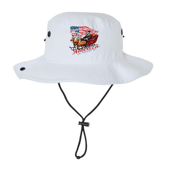 Believe America Make Christmas Great Again Xmas Trump Santa Legacy Cool Fit Booney Bucket Hat