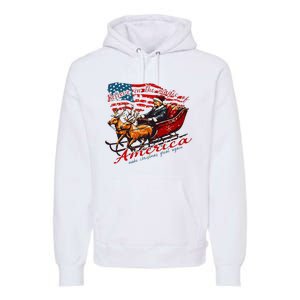 Believe America Make Christmas Great Again Xmas Trump Santa Premium Hoodie