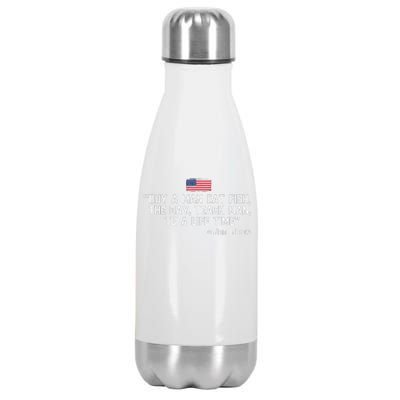 Buy A Man Eat Fish The Day Teach Man Joe Biden Quote Stainless Steel Insulated Water Bottle