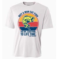 Buy A Man Eat Fish The Day Teach Man To Life Time Joe Biden Cooling Performance Crew T-Shirt