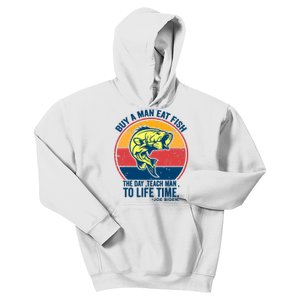 Buy A Man Eat Fish The Day Teach Man To Life Time Joe Biden Kids Hoodie