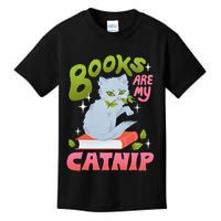Books Are My Catnip Kids T-Shirt