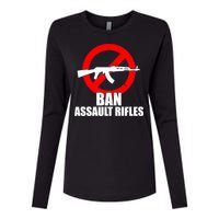 Ban Assault Rifles Gun Control Womens Cotton Relaxed Long Sleeve T-Shirt