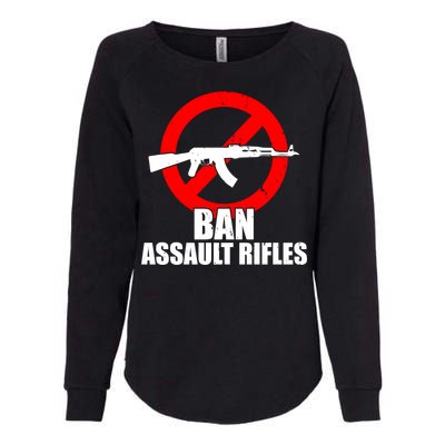 Ban Assault Rifles Gun Control Womens California Wash Sweatshirt