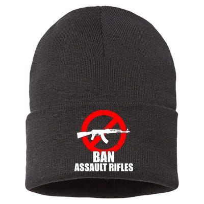 Ban Assault Rifles Gun Control Sustainable Knit Beanie