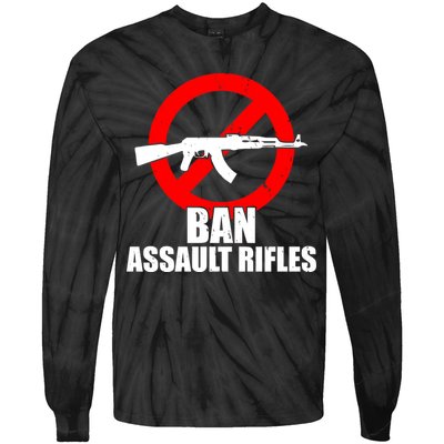 Ban Assault Rifles Gun Control Tie-Dye Long Sleeve Shirt