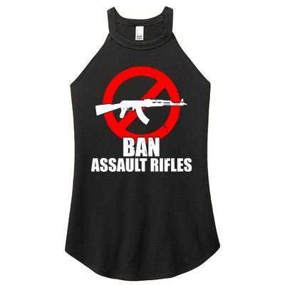 Ban Assault Rifles Gun Control Women's Perfect Tri Rocker Tank