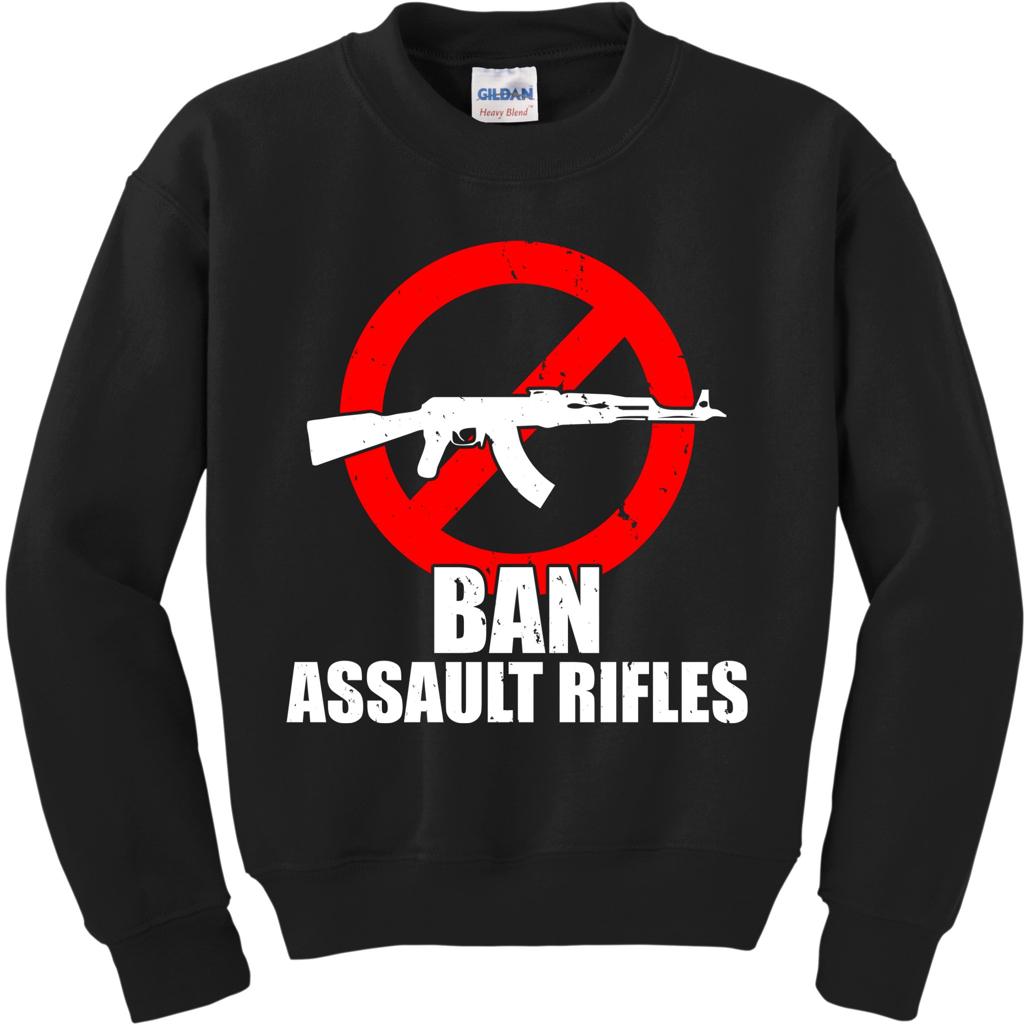 Ban Assault Rifles Gun Control Kids Sweatshirt