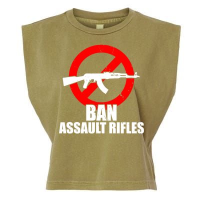 Ban Assault Rifles Gun Control Garment-Dyed Women's Muscle Tee