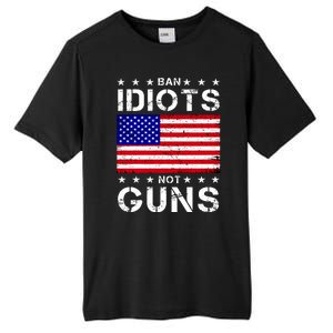 Ban Idiots Not Guns Tall Fusion ChromaSoft Performance T-Shirt