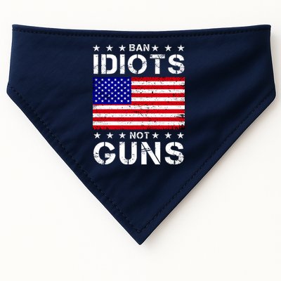 Ban Idiots Not Guns USA-Made Doggie Bandana