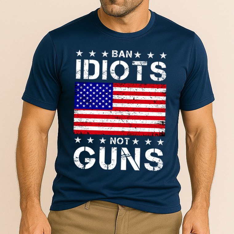 Ban Idiots Not Guns Performance Shirt