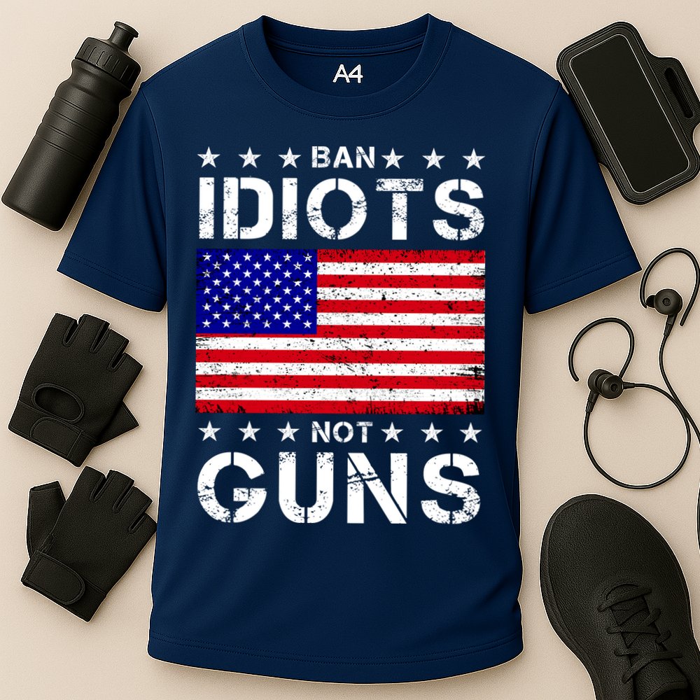 Ban Idiots Not Guns Performance Shirt