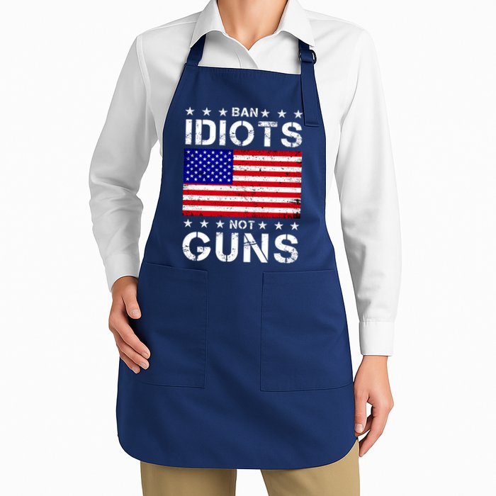 Ban Idiots Not Guns Apron