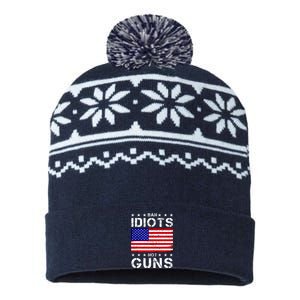 Ban Idiots Not Guns USA-Made Snowflake Beanie