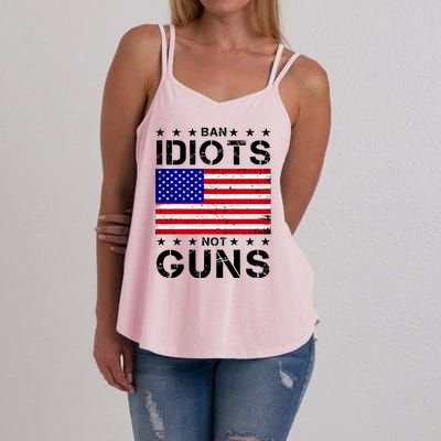 Ban Idiots Not Guns Women's Strappy Tank