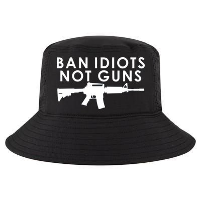 Ban Idiots Not Guns Gun Rights Logo Cool Comfort Performance Bucket Hat